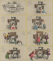 Advertisement for the American Sewing Machine Company
